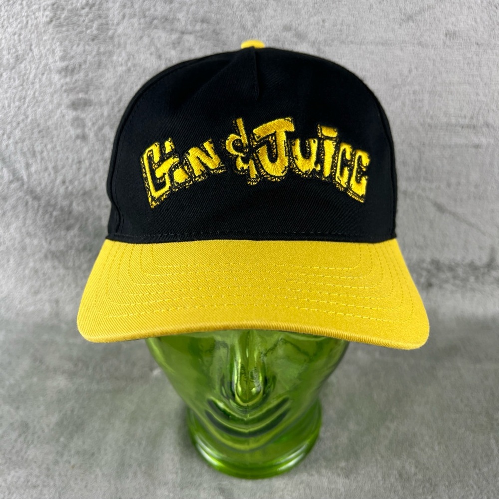 Vintage Gin & Juice Baseball Hat Cap Death Row Records Black & Yellow EUC RARE